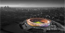 12_Vista aerea simulata dello Stadio Olimpico. Credit London 2012