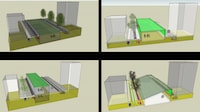 Fig. 4. Scheme of conventional installations (Image by Salvatore Palma – Degree thesis: A high technological performance green corridor, supervisor F. Muzzillo, assistant supervisor C. Frettoloso)