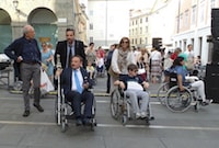 Fig. 2. Raising awareness: “Fuori Percorso”, Trieste 3 giugno 2015 (photo I. Garofolo) width=
