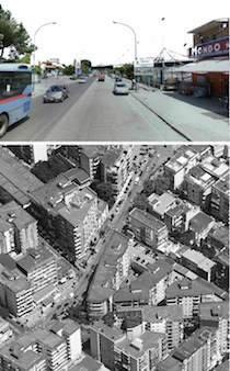 Figura 5. Paesaggi urbani: la strada-mercato e la corona di cemento.